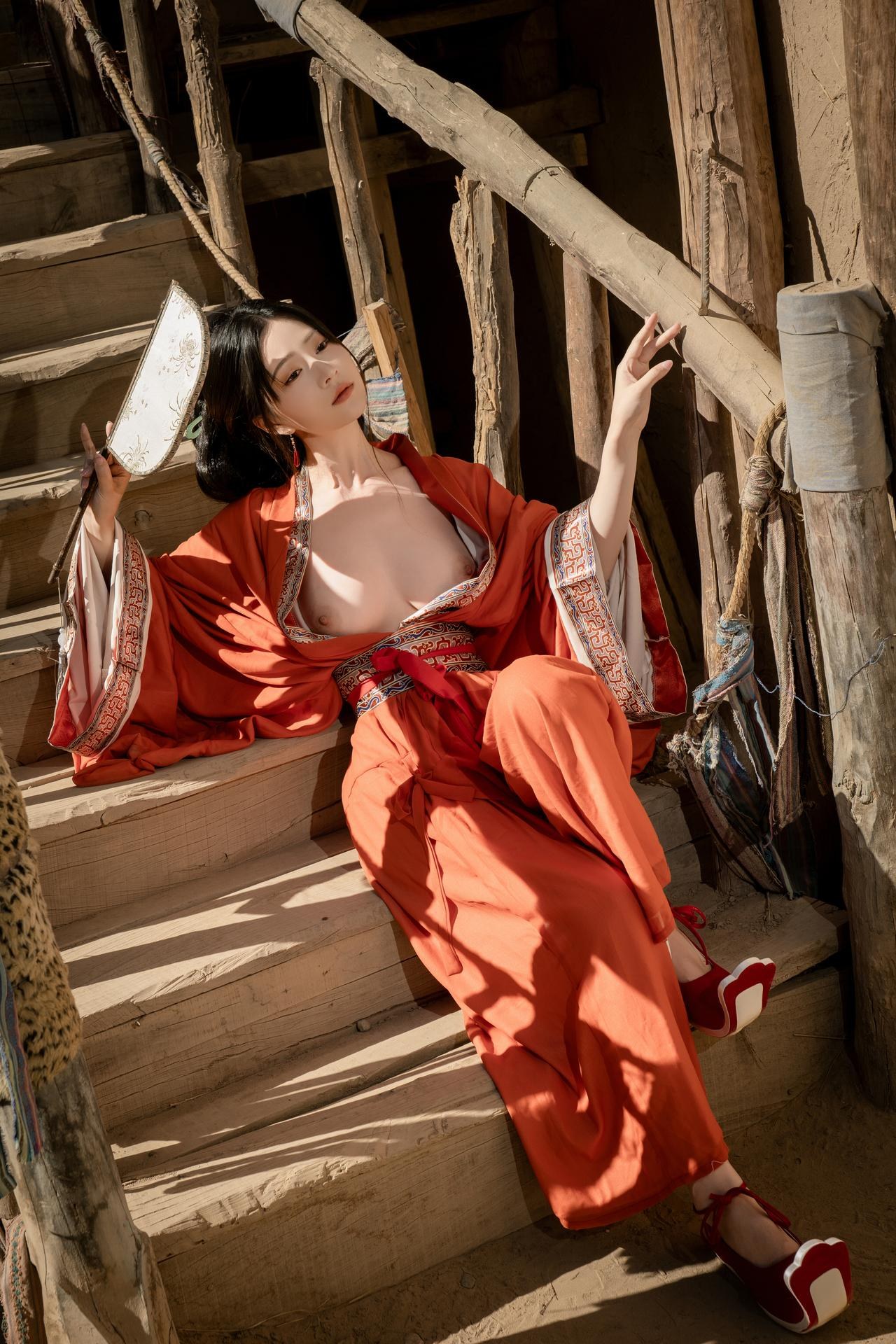 [photo shoot] Nnian - ชุดภาพ warring-states robe themed portrait set 60P
