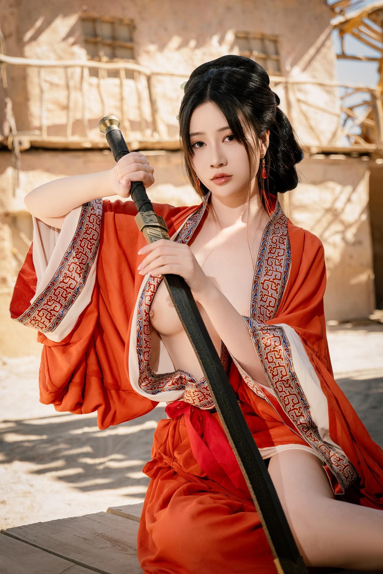 [photo shoot] Nnian - ชุดภาพ warring-states robe themed portrait set 60P