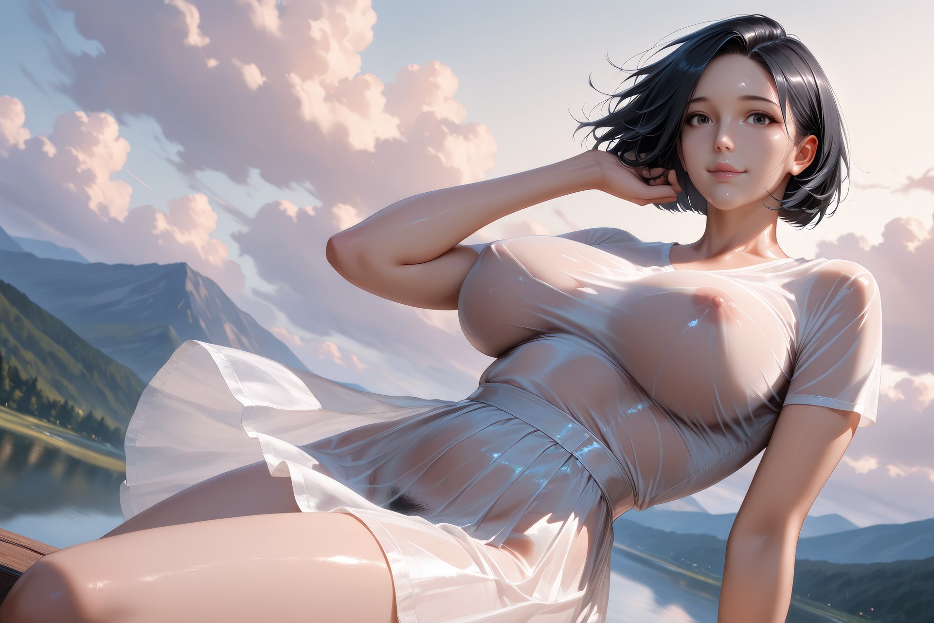 AI Porn - Swallowed Star Female Guide 바디수트, 젖은 연출, 노출 누드 AI 이미지 갤러리 895P