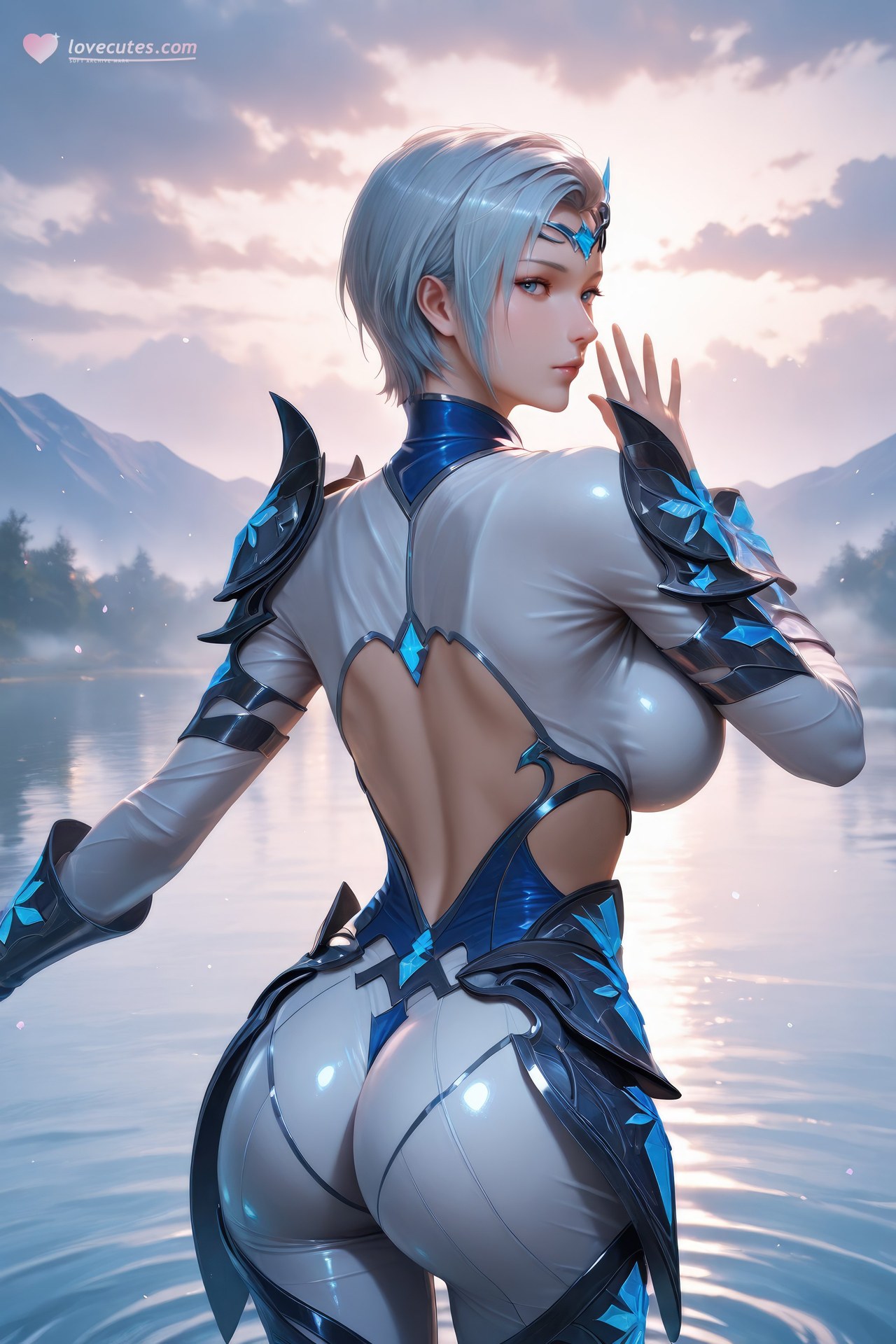 AI Porn - 闘羅大陸 雪舞 ボディスーツ、濡れ感、露出ヌード AI画像ギャラリー 960P
