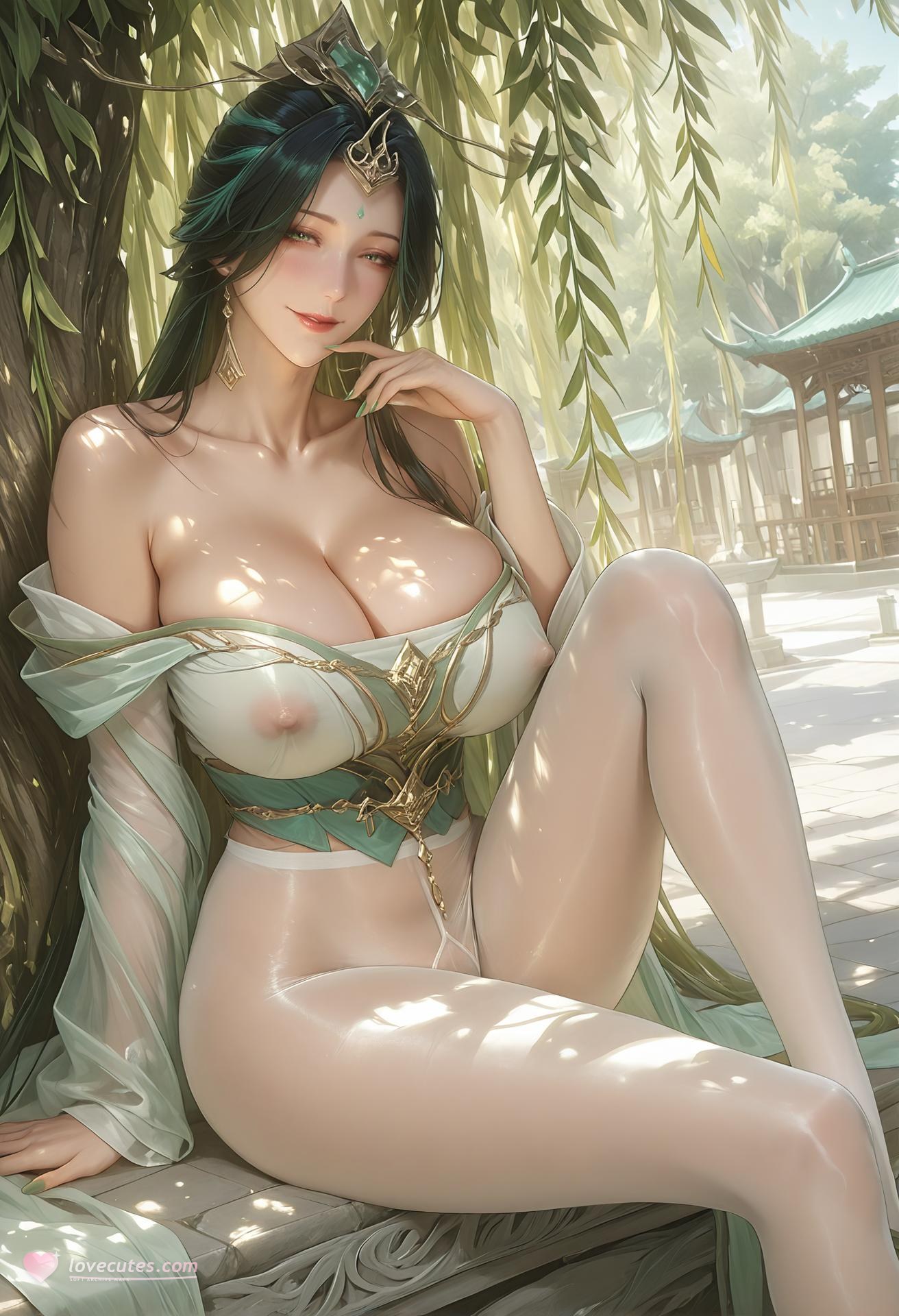AI Porn - 擬真寫實 柳神の石村回憶 ボディスーツ、濡れ感、露出ヌード AI画像ギャラリー 120P