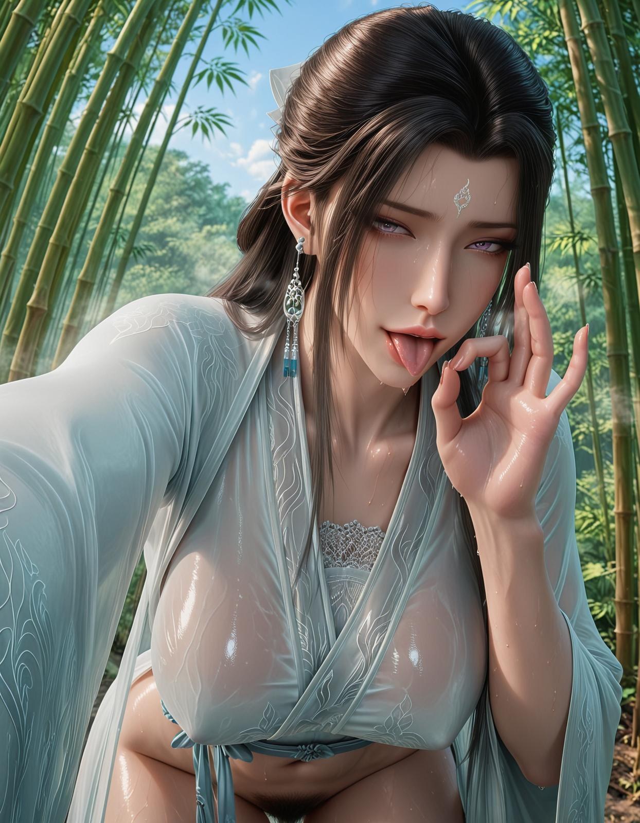 AI Porn - 岁月长青 陆雪琪：湿身露穴成人向图集 143P