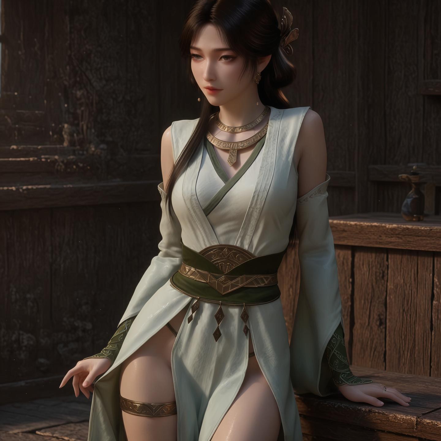 AI Porn - Suiyue Changqing Meining V2 ถุงน่องดำ, ชุดรัดรูป, นู้ดผู้ใหญ่ แกลเลอรี AI 169P
