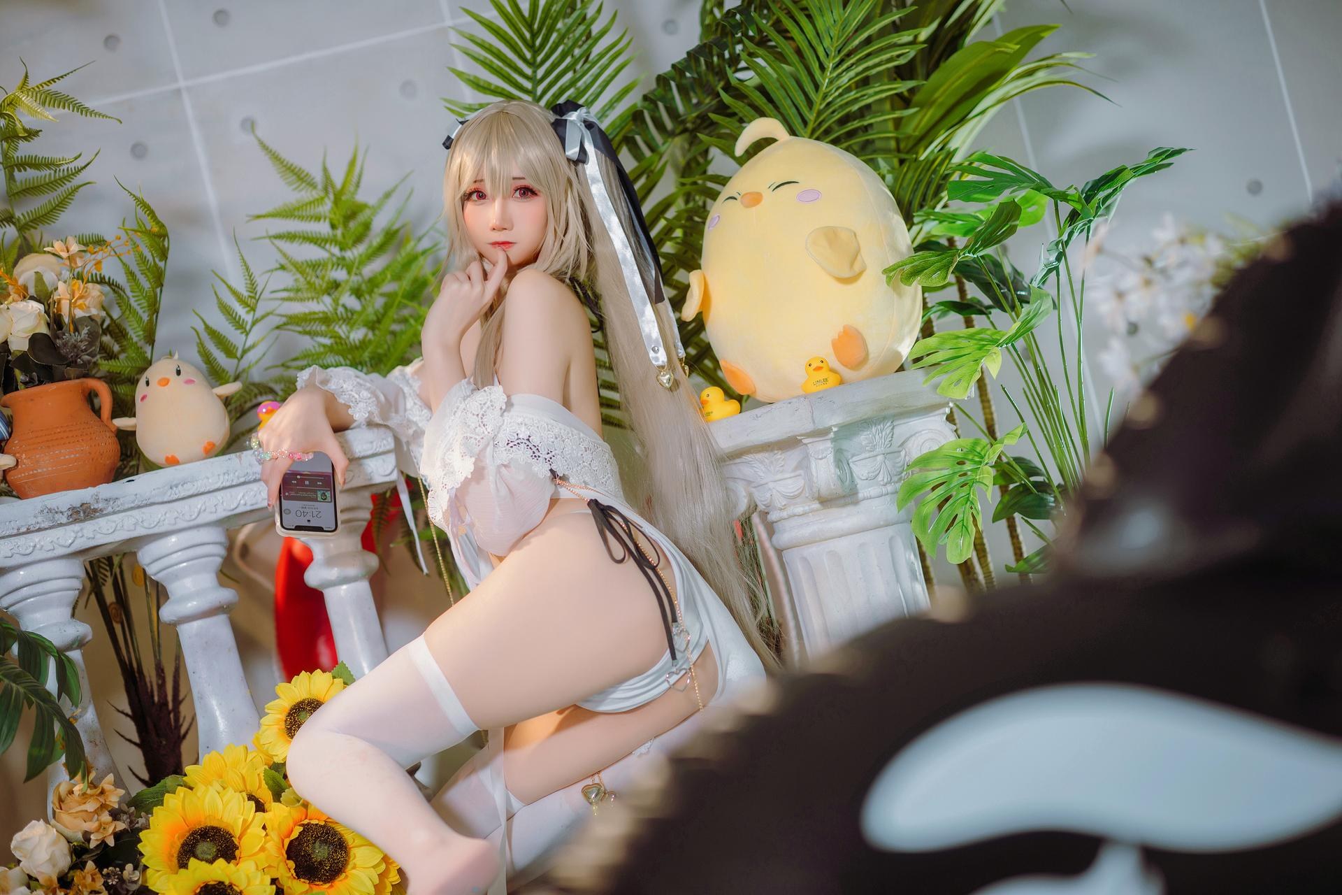 [cosplay] 焖焖碳 - 碧蓝航线 安克雷奇 泳装：舰娘泳装还原 20P