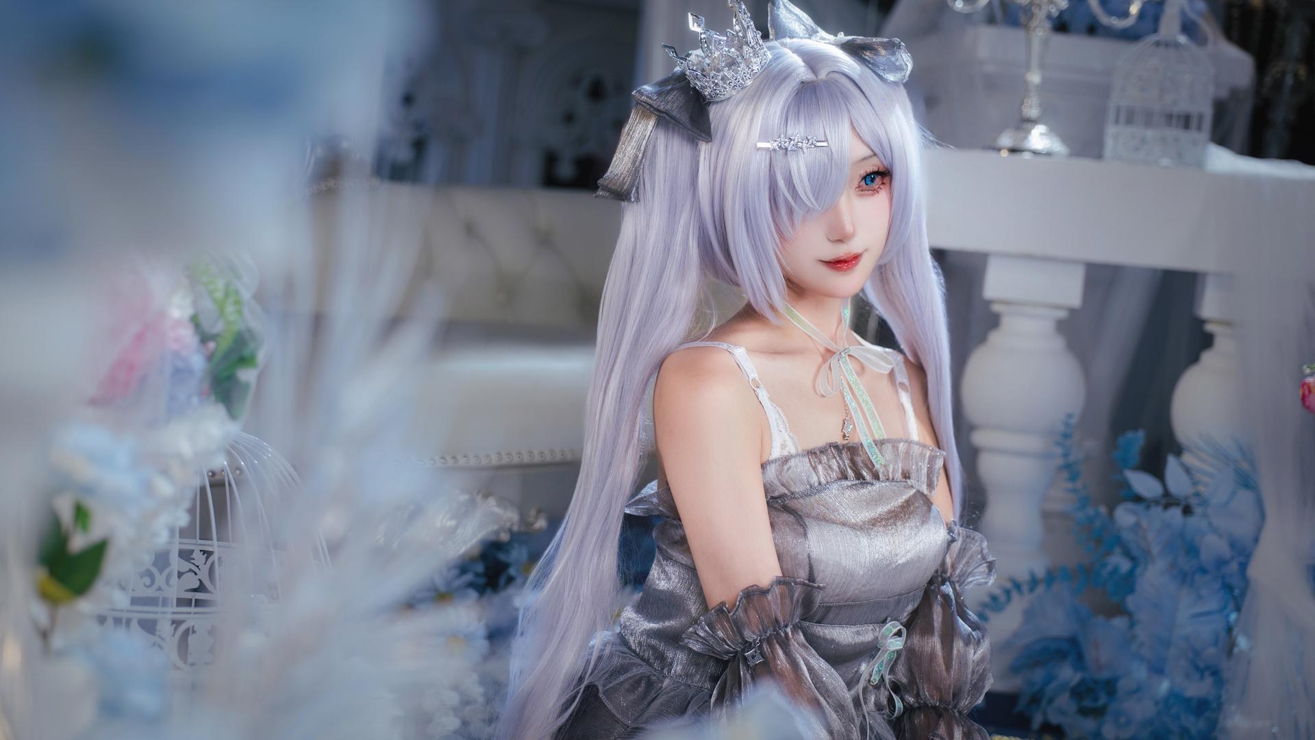 [cosplay] 是夙卿呀 - NIKKE 灰姑娘：银白战斗服角色还原 16P
