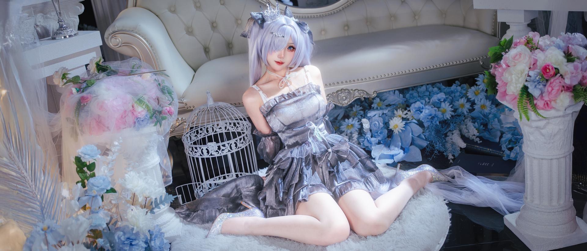 [cosplay] 是夙卿呀 - NIKKE 灰姑娘：银白战斗服角色还原 16P