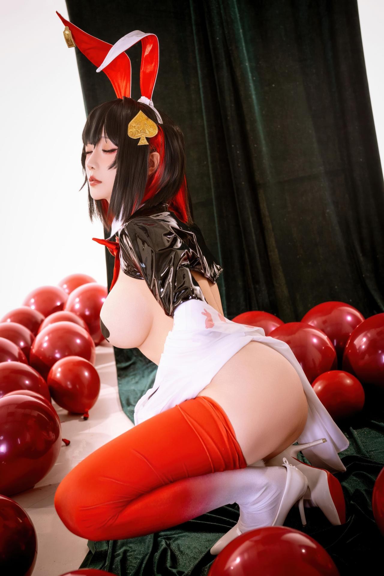 [cosplay] Hoshilily - Nikke Rupee unlucky bunny cosplay 사진 세트 22P