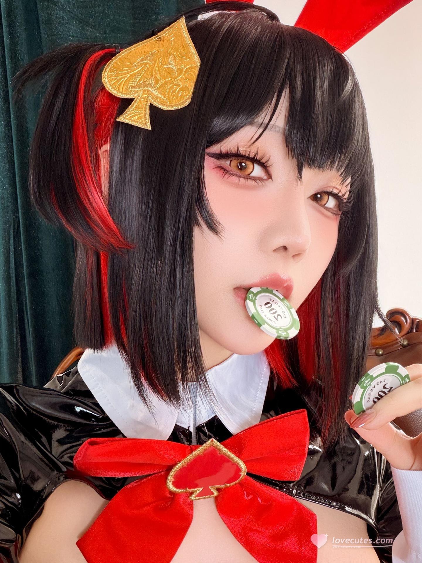 [cosplay] Hoshilily - ชุดภาพ Nikke Rupee unlucky bunny cosplay 22P