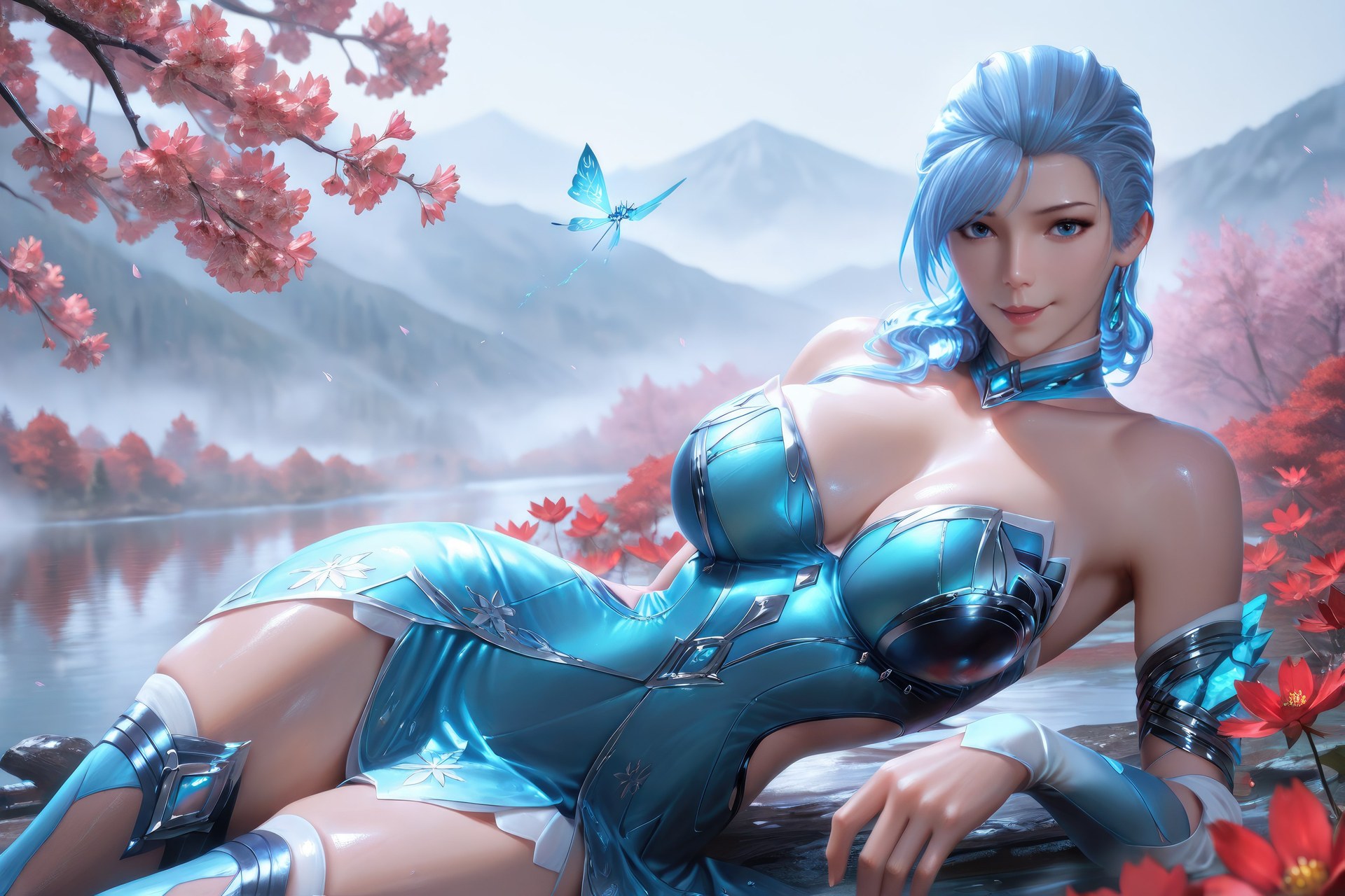 AI Porn - Douluo Dalu Gu Qingbo 바디수트, 젖은 연출, 노출 누드 AI 이미지 갤러리 1078P