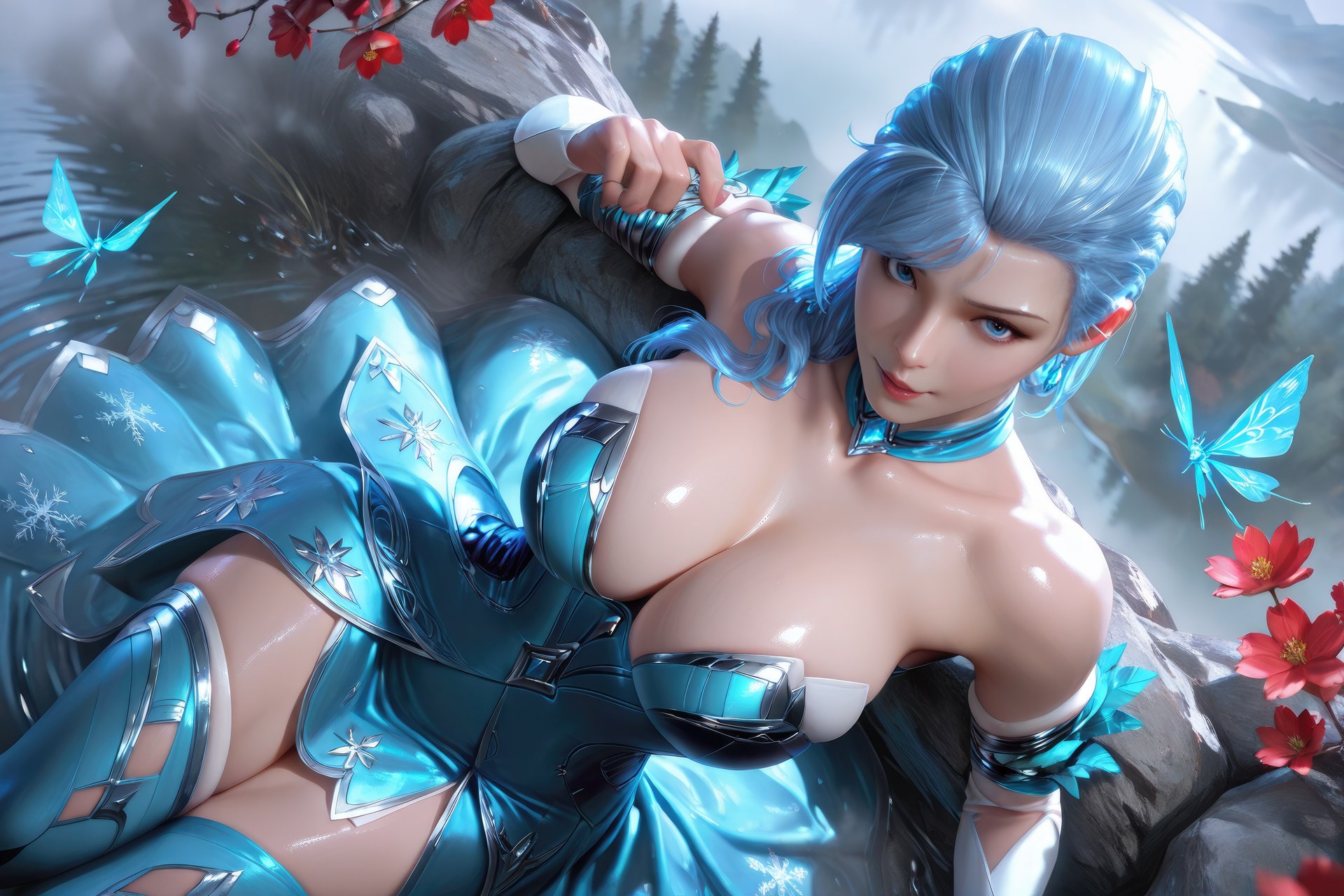 AI Porn - Douluo Dalu Gu Qingbo 바디수트, 젖은 연출, 노출 누드 AI 이미지 갤러리 1078P