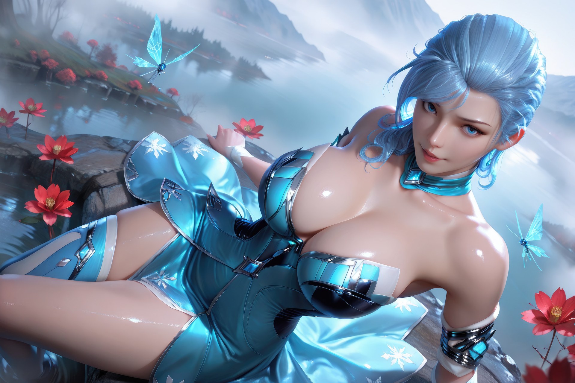 AI Porn - Douluo Dalu Gu Qingbo 바디수트, 젖은 연출, 노출 누드 AI 이미지 갤러리 1078P