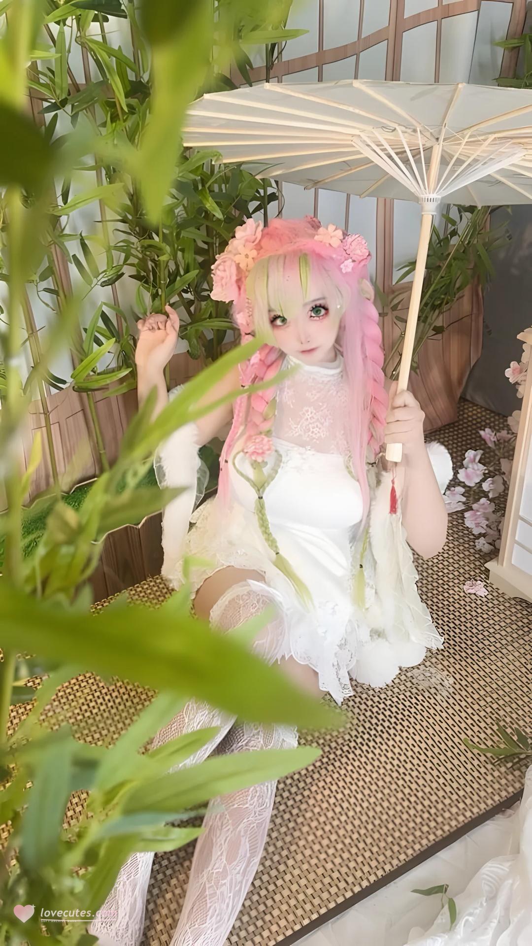[cosplay] Xiangcao Naimiao - ชุดภาพ Demon Slayer Mitsuri Kanroji deluxe cosplay 204P71V