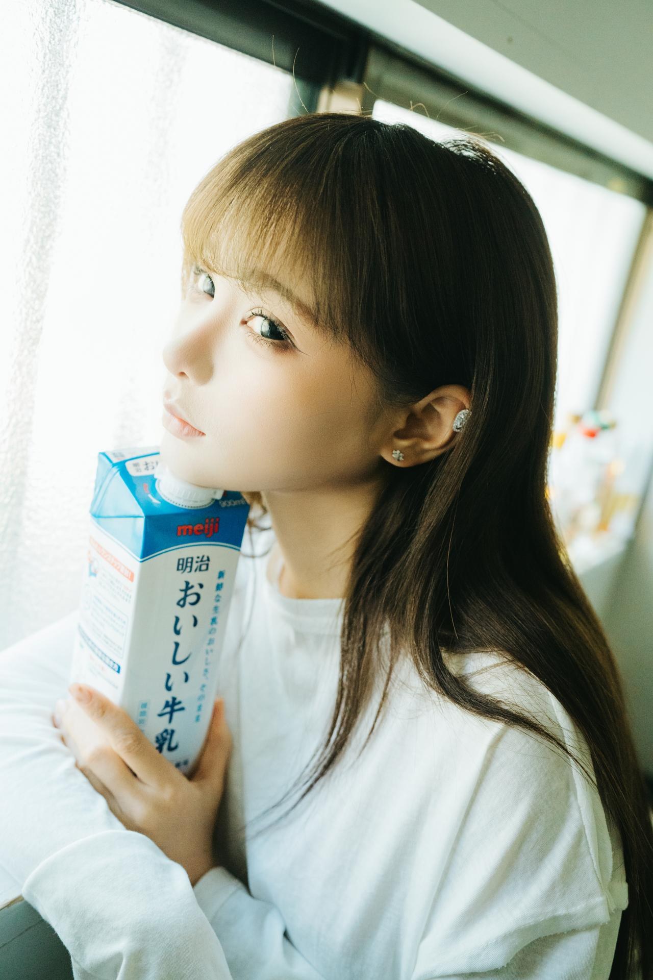 [private-room] Chunmomo - ชุดภาพ milk-white lingerie private photo set 22P