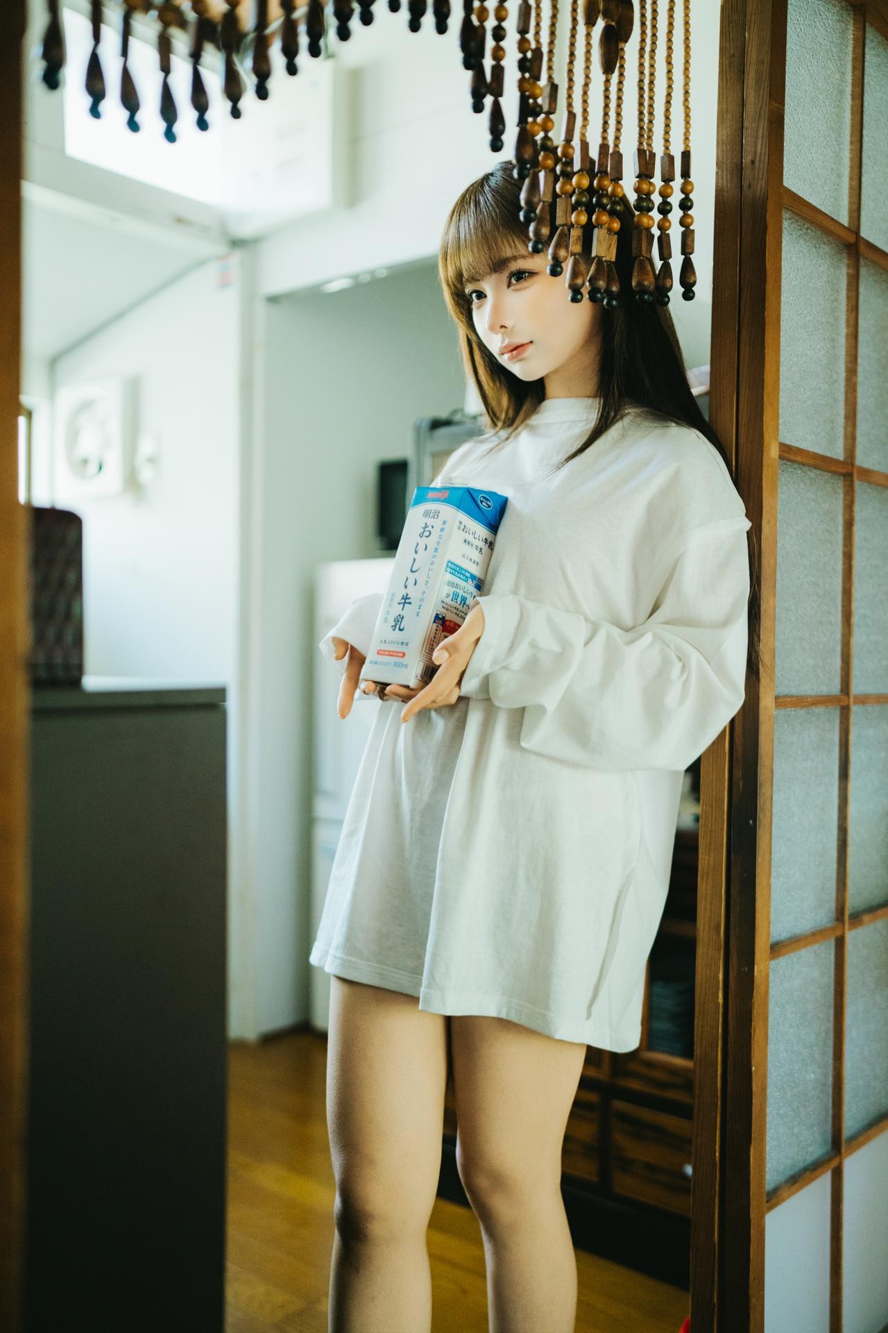 [private-room] Chunmomo - ชุดภาพ milk-white lingerie private photo set 22P