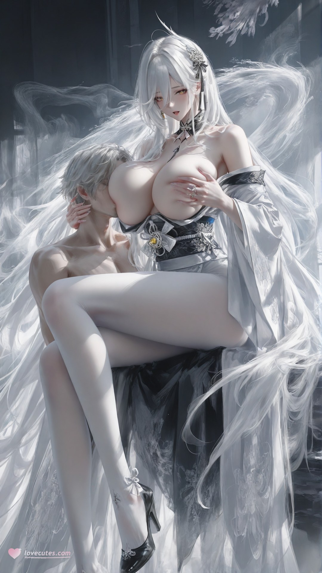 AI Porn - Azur Lane Hakuhou white stockings, bodysuit, explicit nude detail AI Adult Gallery 302P