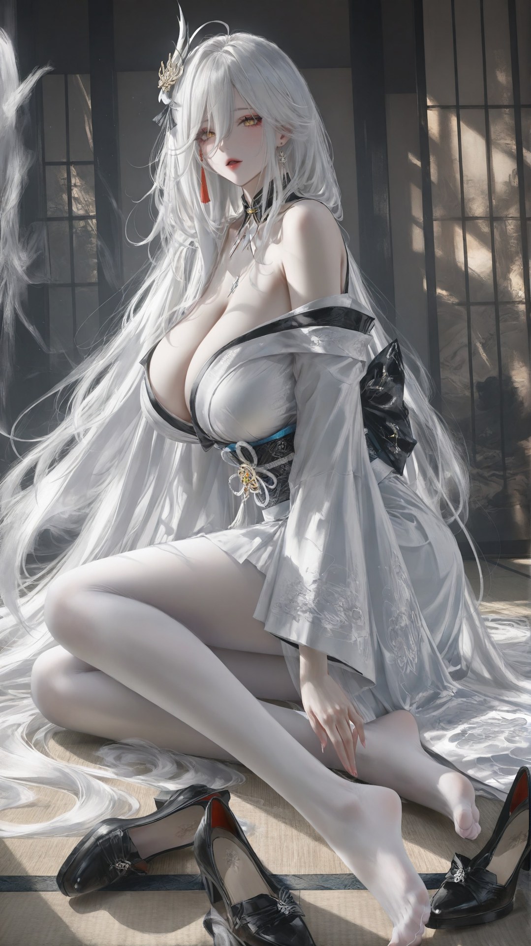 AI Porn - Azur Lane Hakuhou white stockings, bodysuit, explicit nude detail AI Adult Gallery 302P