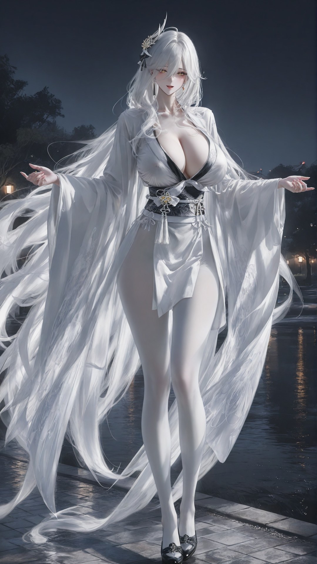AI Porn - 碧蓝航线 白凤：白丝紧身衣露穴成人向图集 302P