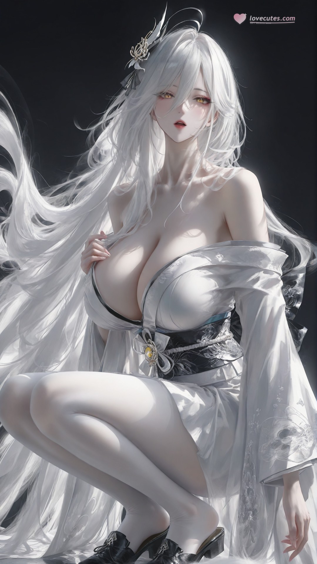 AI Porn - 碧蓝航线 白凤：白丝紧身衣露穴成人向图集 302P