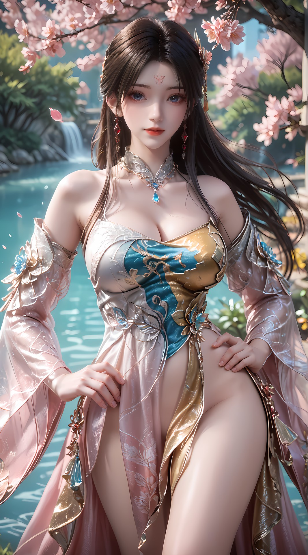 AI Porn - Gu Muqing bikini, wet-look styling, explicit nude detail AI Adult Gallery 92P