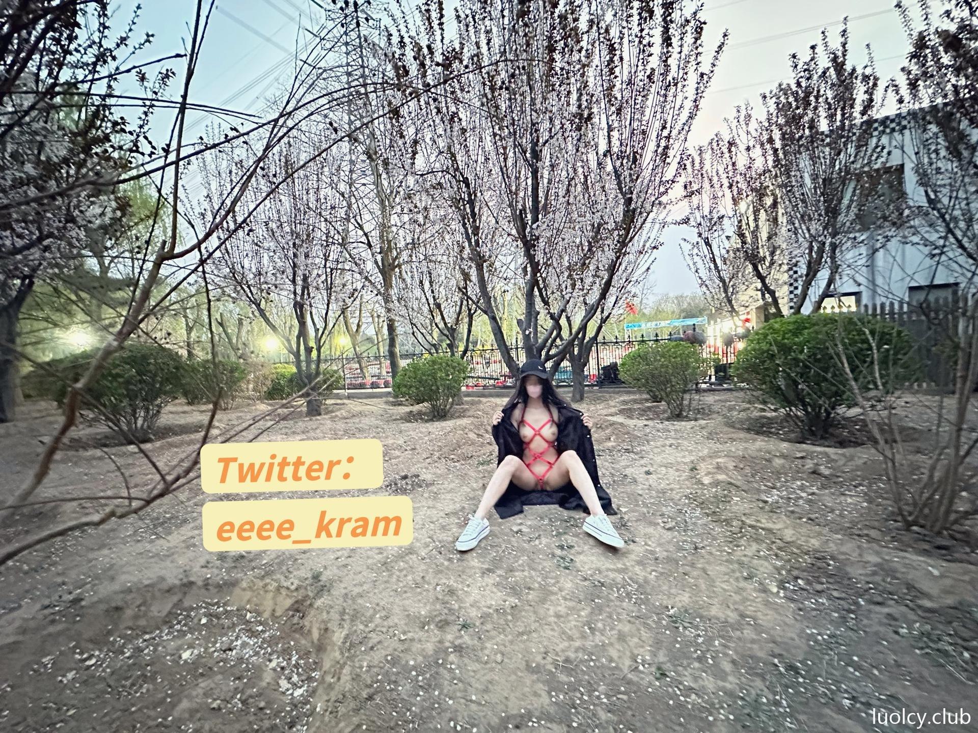 [Private Room] Eeee_kram โฟโต้เซ็ต outdoor exposure private video 126P20V