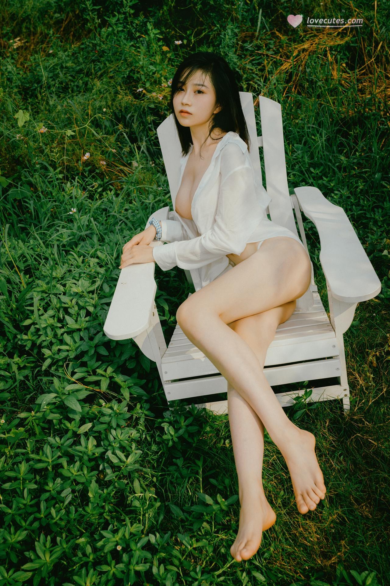 [写真] 年年Nnian - 夏至：夏日户外白裙 清新美腿写真 40P