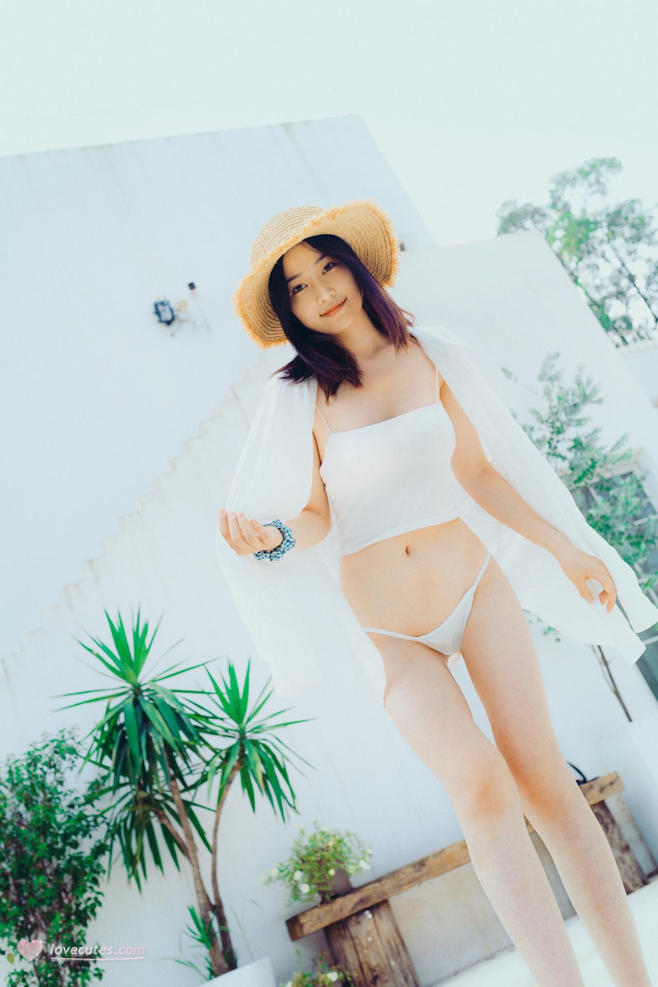 [写真] 年年Nnian - 夏至：夏日户外白裙 清新美腿写真 40P