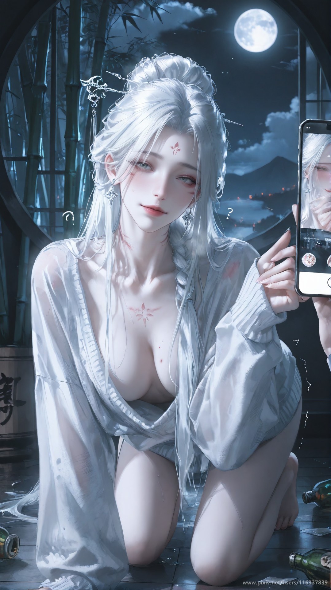 AI Nudes - Taiji Bahuang Xiaobai ชุดชั้นในลูกไม้ ชุดรัดรูป แกลเลอรี AI 234P