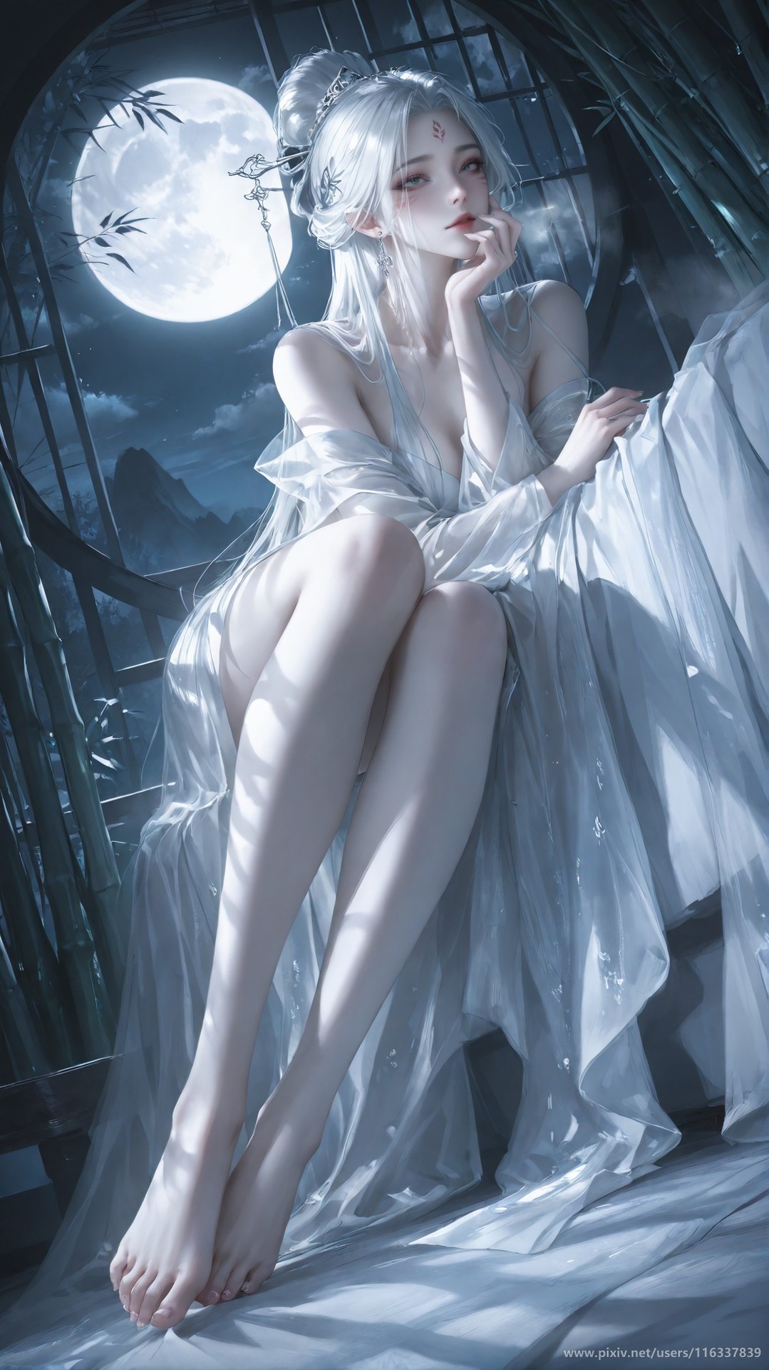 AI Nudes - Taiji Bahuang Xiaobai ชุดชั้นในลูกไม้ ชุดรัดรูป แกลเลอรี AI 234P