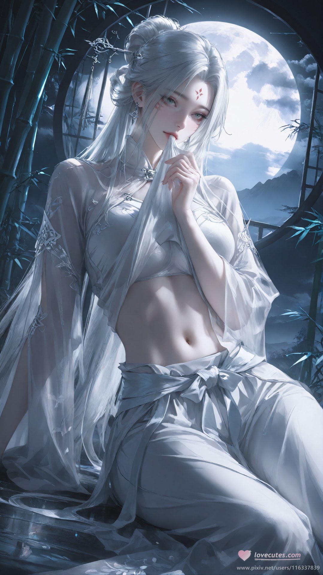 AI Nudes - Taiji Bahuang Xiaobai ชุดชั้นในลูกไม้ ชุดรัดรูป แกลเลอรี AI 234P