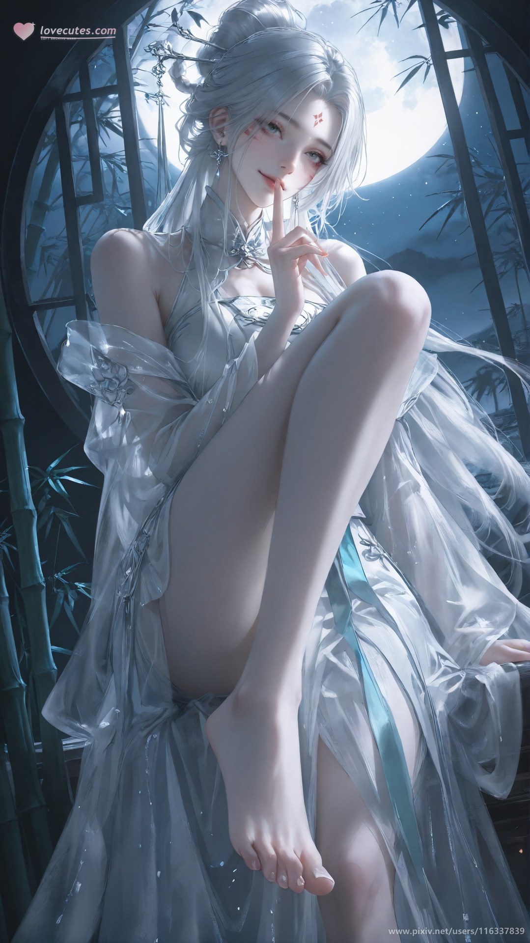 AI Nudes - Taiji Bahuang Xiaobai ชุดชั้นในลูกไม้ ชุดรัดรูป แกลเลอรี AI 234P