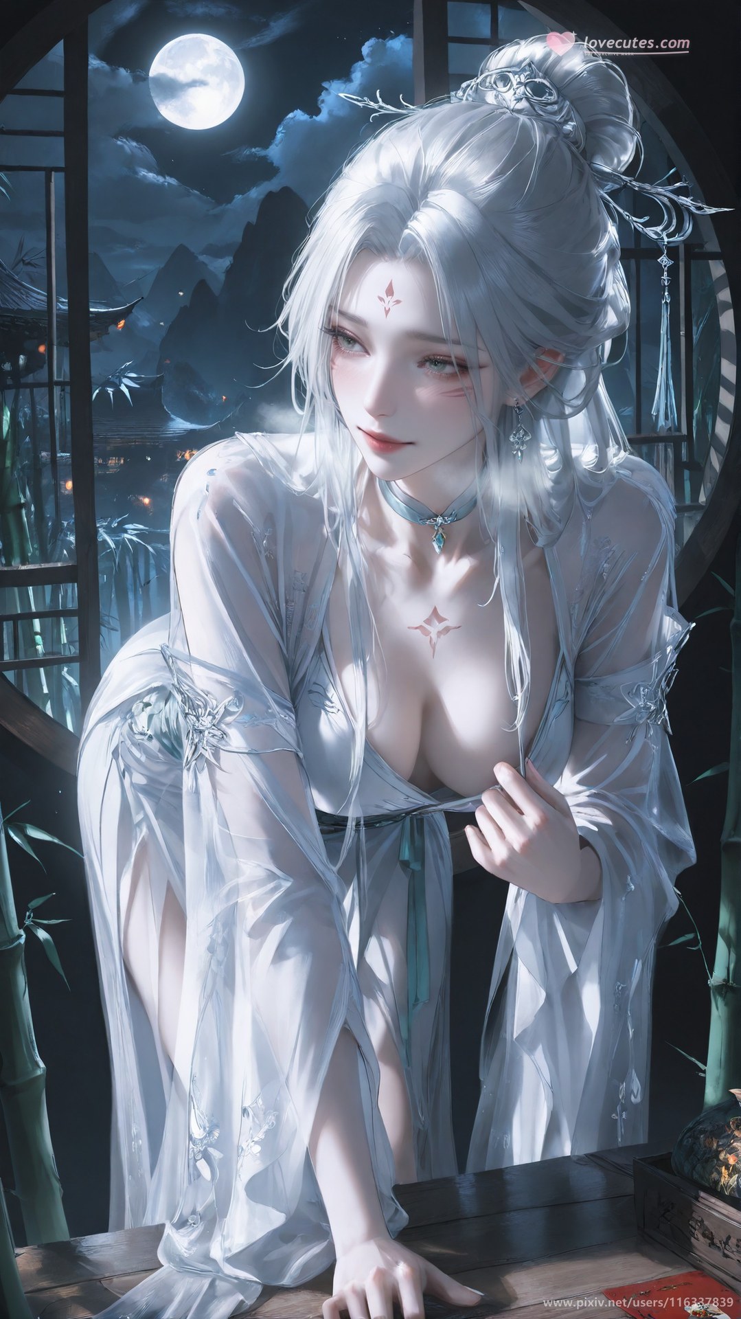 AI Nudes - Taiji Bahuang Xiaobai ชุดชั้นในลูกไม้ ชุดรัดรูป แกลเลอรี AI 234P