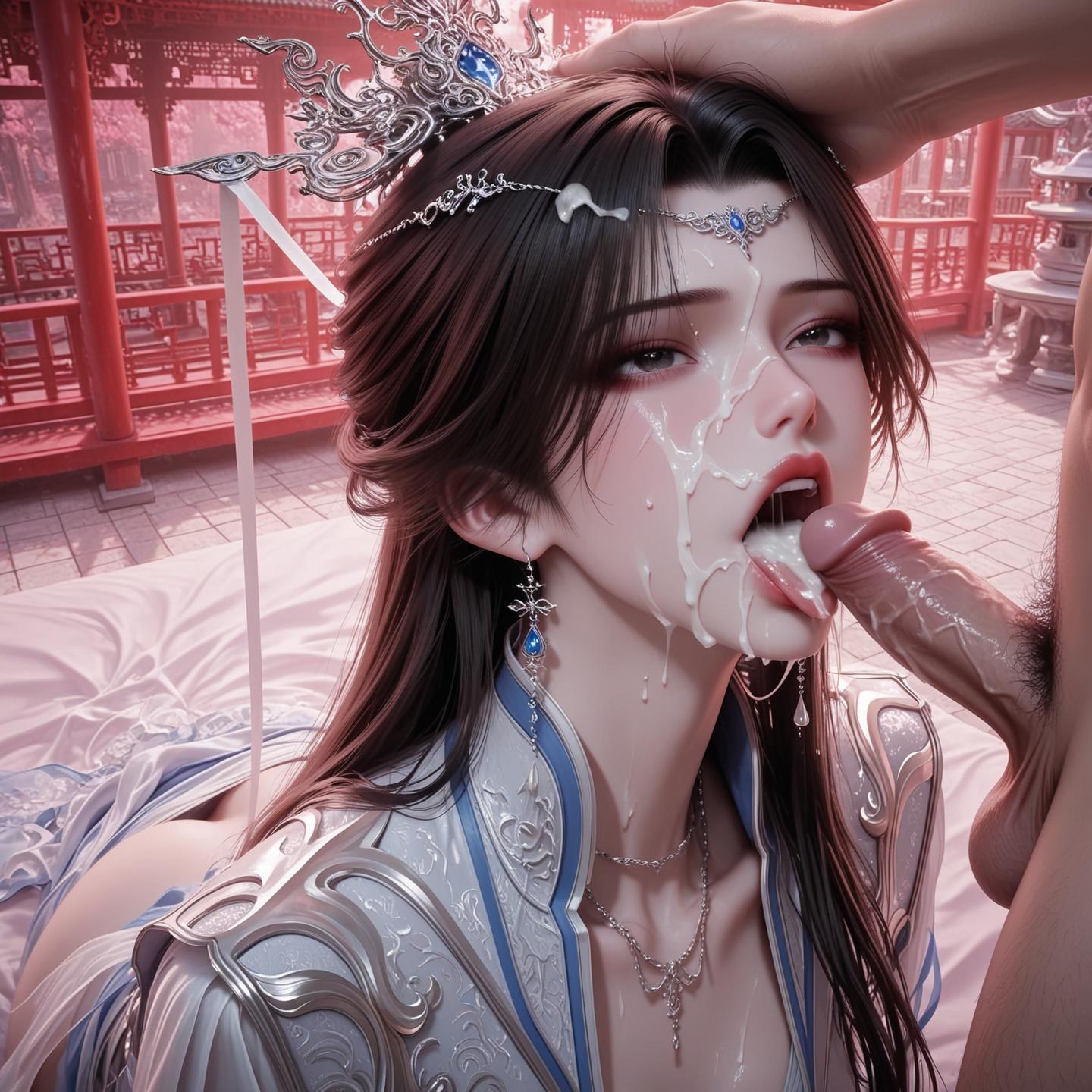 AI Porn - Renegade Immortal Li Muwan đồ bó sát phong cách ướt bộ sưu tập AI 124P