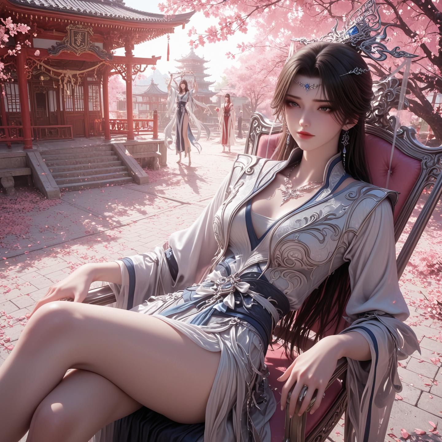 AI Porn - Renegade Immortal Li Muwan ชุดรัดรูป ลุคเปียกน้ำ แกลเลอรี AI 124P