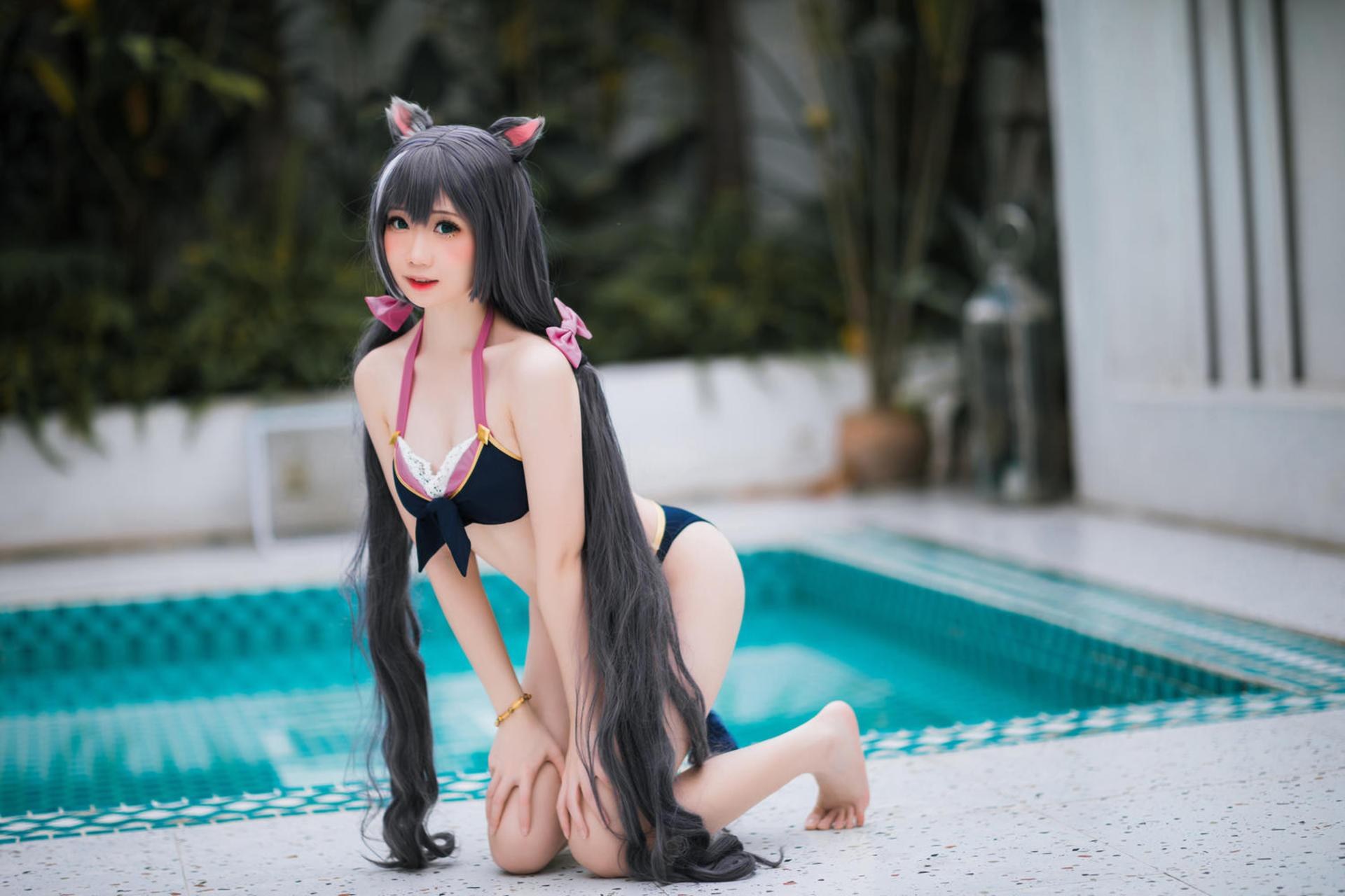 [Cosplay] Menmentan bộ ảnh cosplay, swimsuit, bikini, leg-focused poses 20P