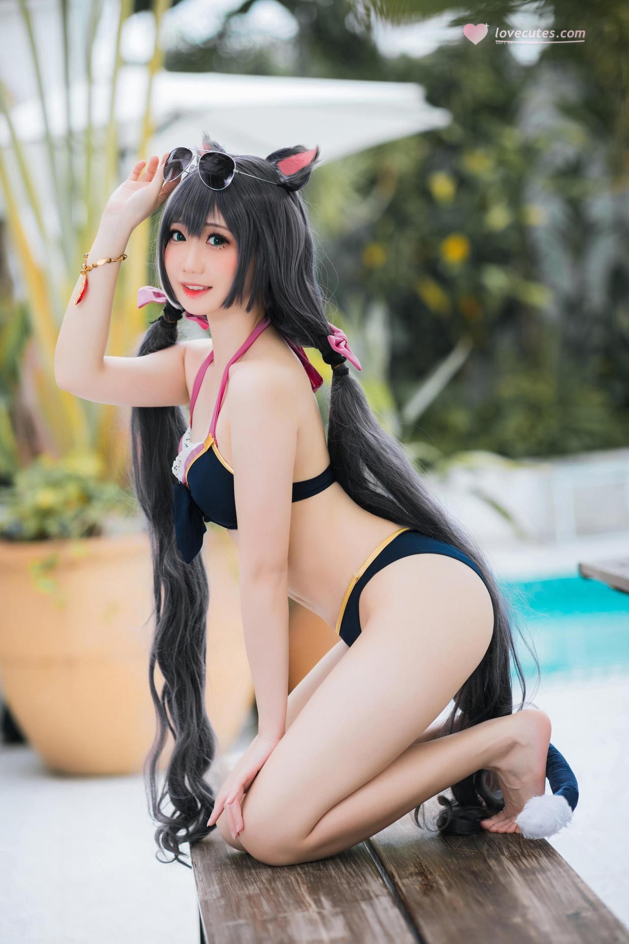 [Cosplay] Menmentan bộ ảnh cosplay, swimsuit, bikini, leg-focused poses 20P