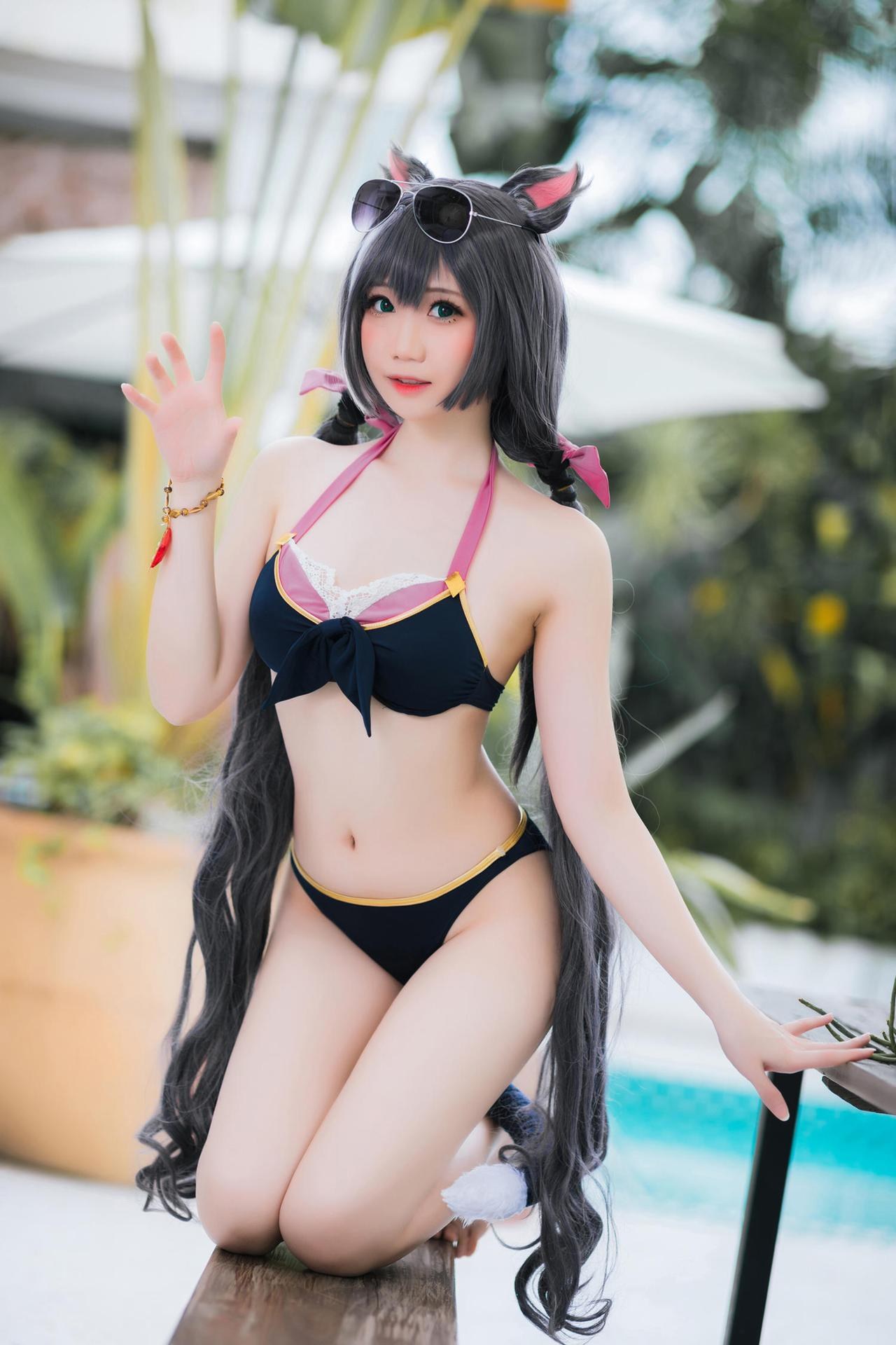 [Cosplay] Menmentan bộ ảnh cosplay, swimsuit, bikini, leg-focused poses 20P