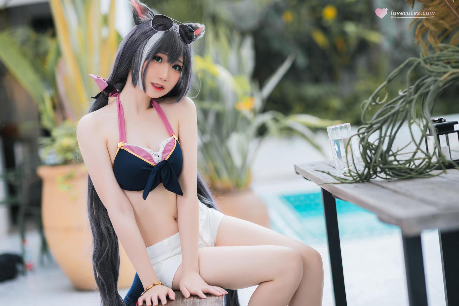 [Cosplay] Menmentan bộ ảnh cosplay, swimsuit, bikini, leg-focused poses 20P
