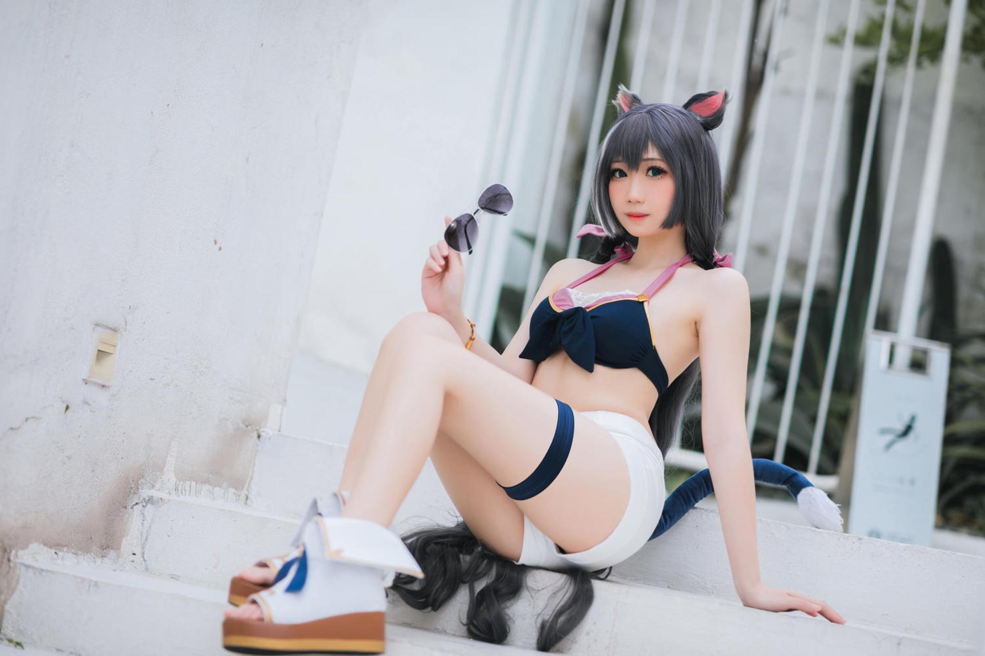 [Cosplay] Menmentan bộ ảnh cosplay, swimsuit, bikini, leg-focused poses 20P