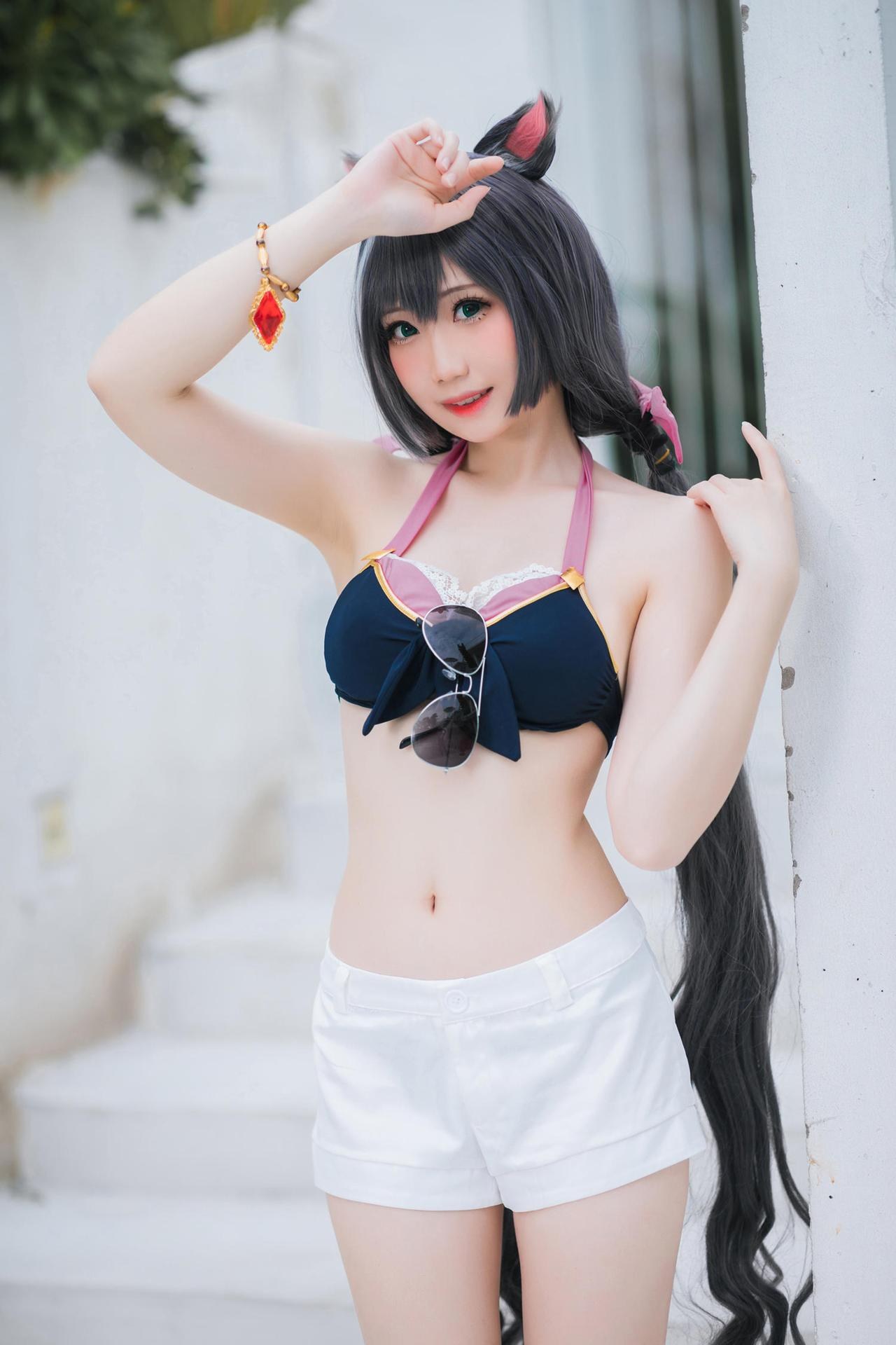 [Cosplay] Menmentan bộ ảnh cosplay, swimsuit, bikini, leg-focused poses 20P