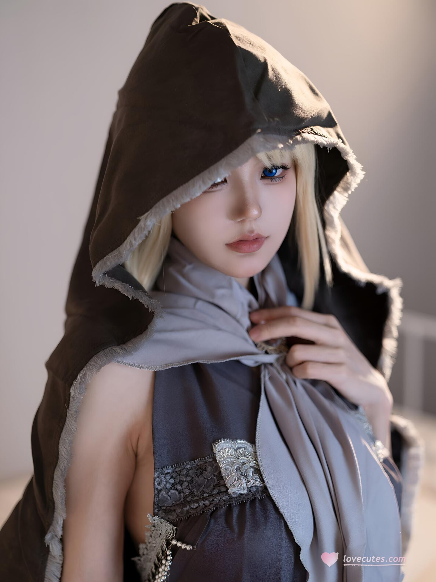 [Cosplay] Ogura Chiyo w โฟโต้เซ็ต cosplay, black stockings, cleavage styling 58P