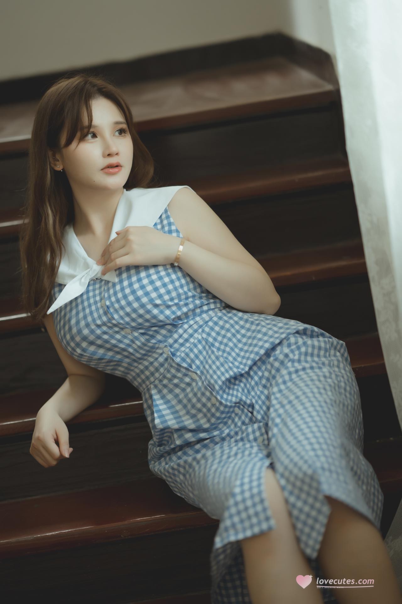 [私房] 前羽rr - 夏鸣潮：黑色情趣内衣 巨乳美腿私房 87P