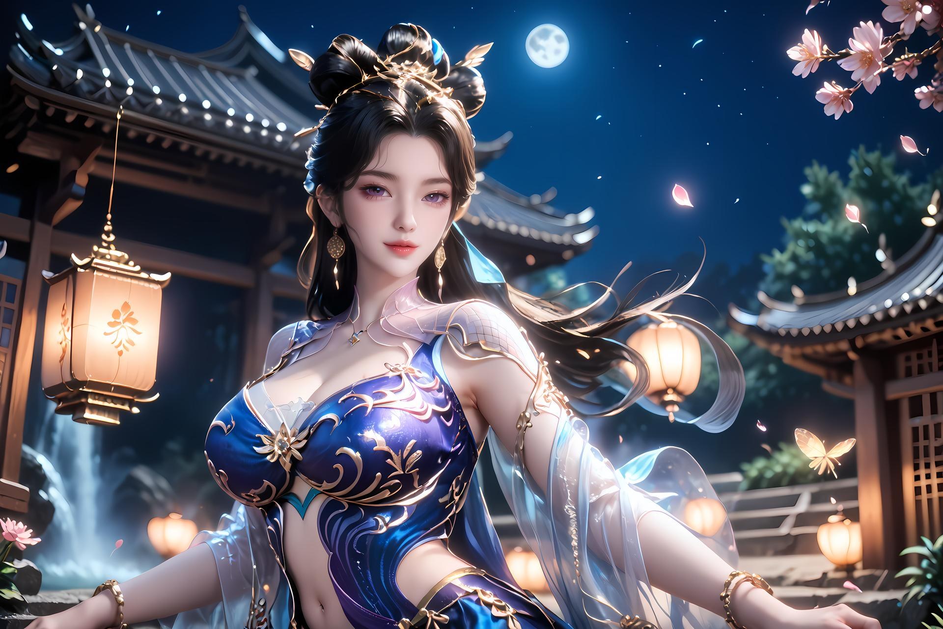 AI Porn - Chinese Anime Goddess Fu Xinyun explicit nude AI Adult Gallery 92P