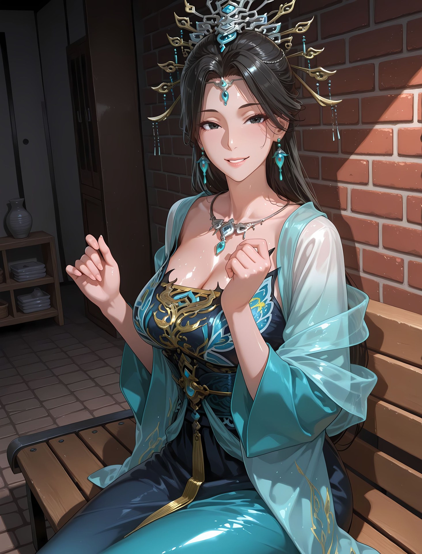 AI Porn - 國漫女神 燕傾霏：緊身衣濕身露穴成人向圖集 216P