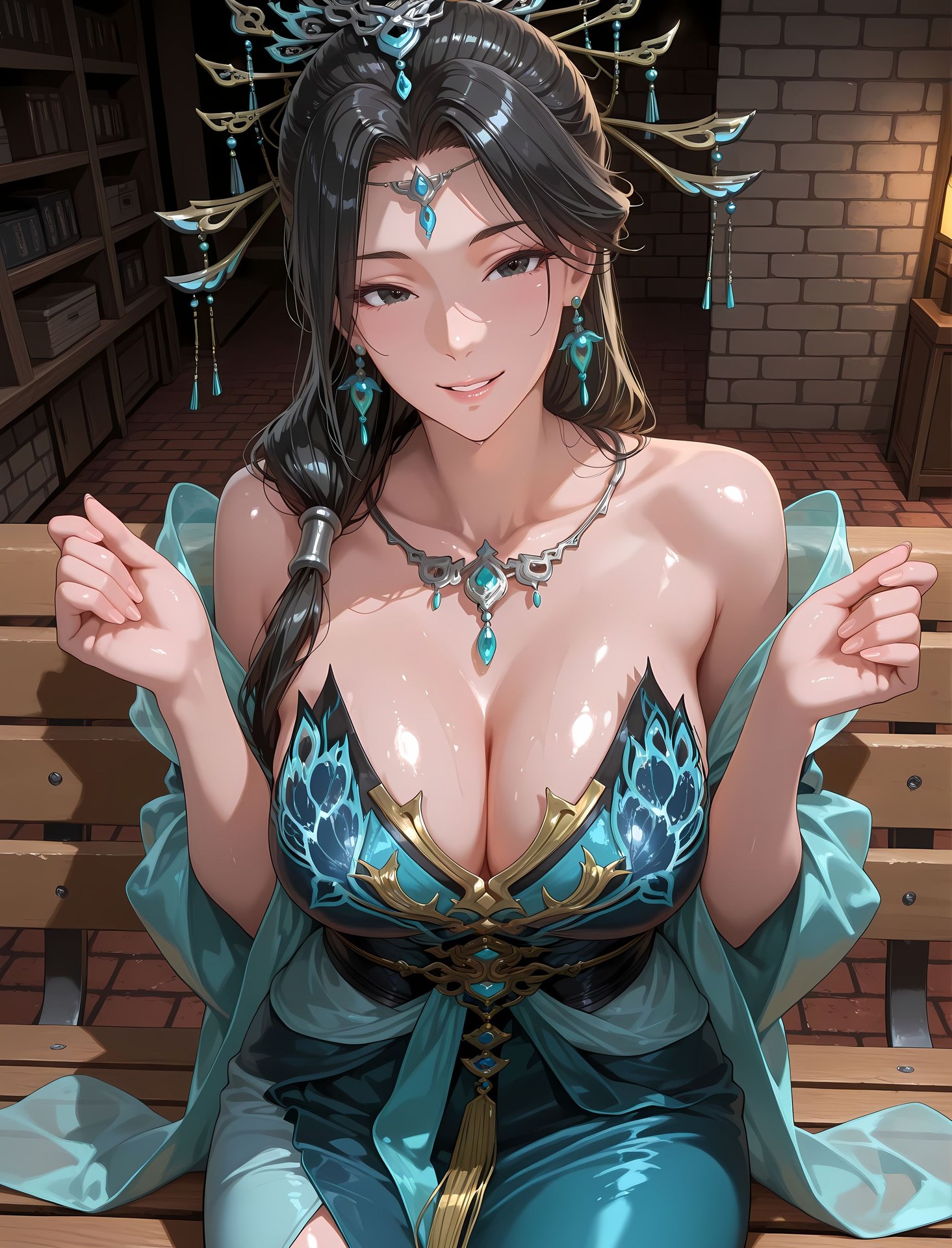AI Porn - 國漫女神 燕傾霏：緊身衣濕身露穴成人向圖集 216P