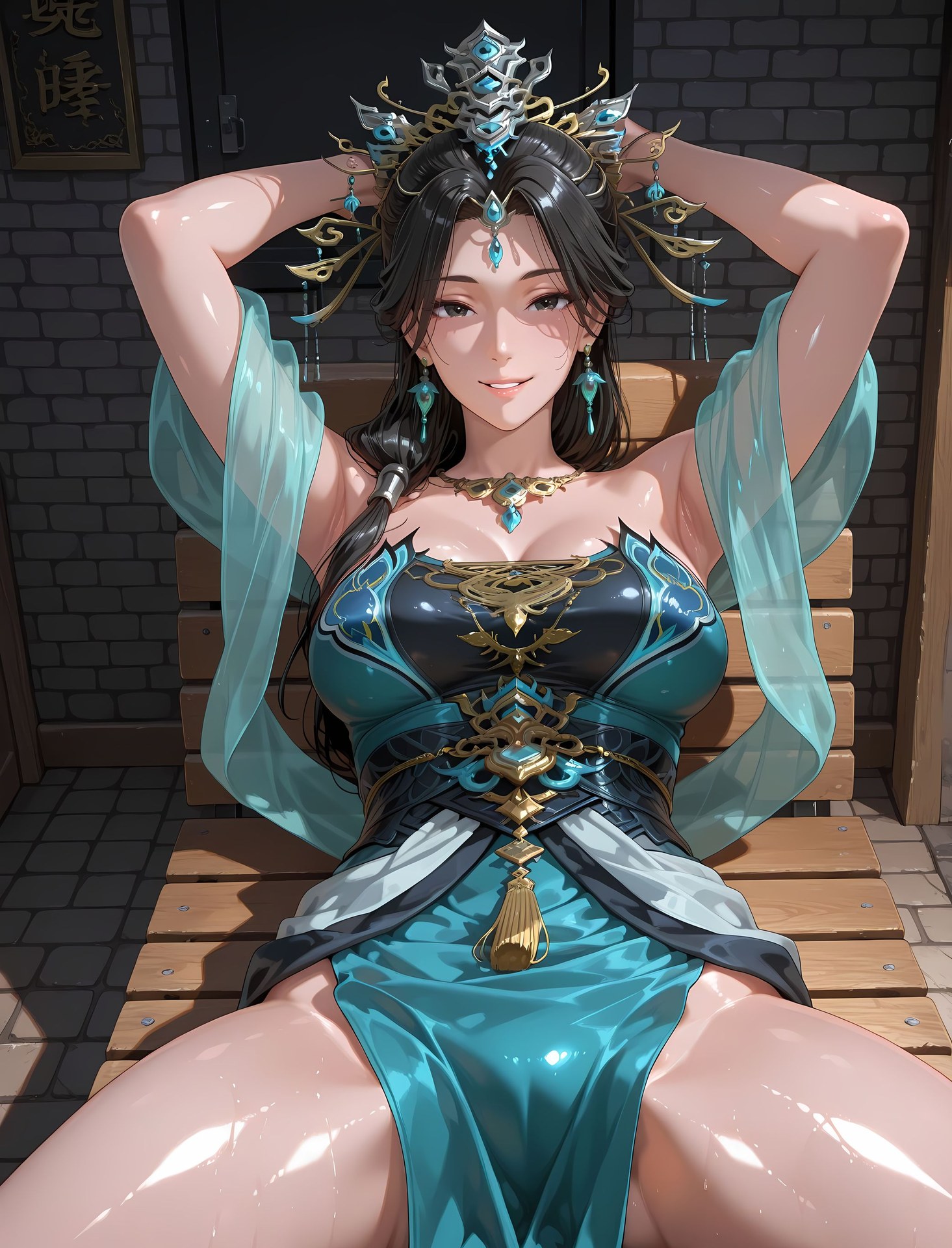AI Porn - 國漫女神 燕傾霏：緊身衣濕身露穴成人向圖集 216P