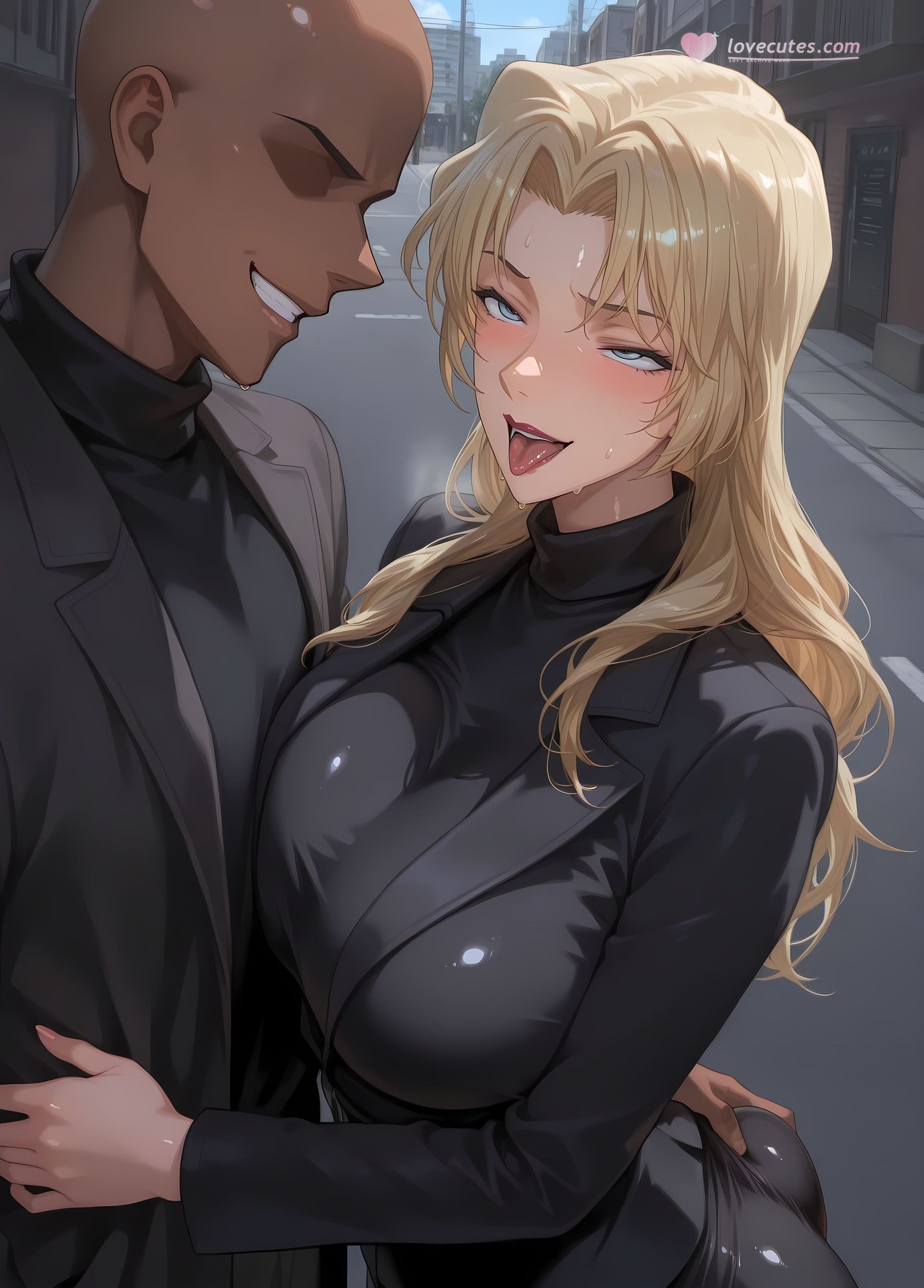 AI Porn - 名偵探柯南 貝爾摩德：蕾絲內衣緊身衣濕身露穴成人向圖集 368P