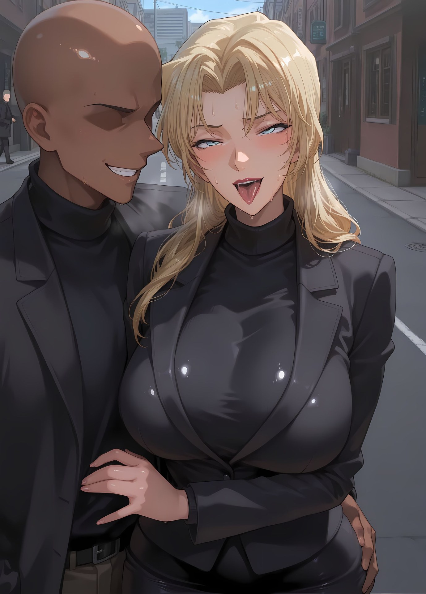 AI Porn - 名偵探柯南 貝爾摩德：蕾絲內衣緊身衣濕身露穴成人向圖集 368P