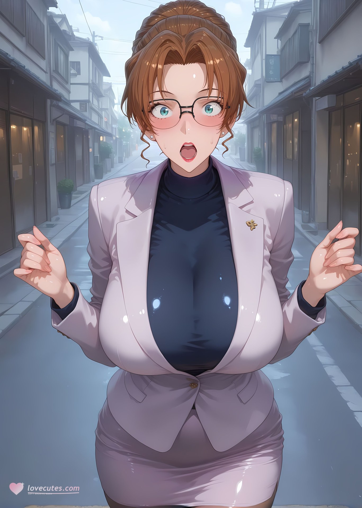AI Porn - 名偵探柯南 妃英理：黑絲白絲蕾絲內衣濕身露穴成人向圖集 167P