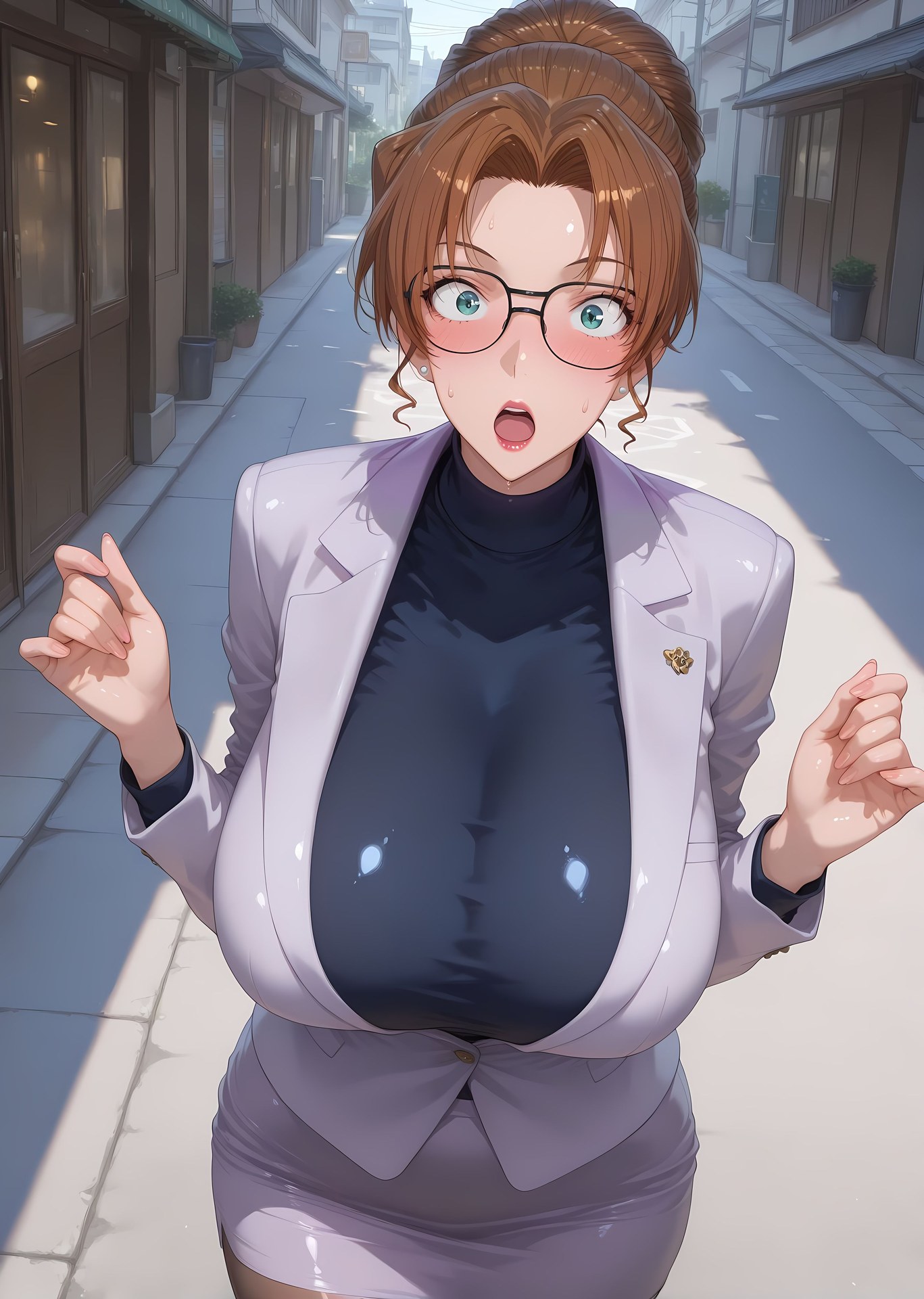 AI Porn - 名偵探柯南 妃英理：黑絲白絲蕾絲內衣濕身露穴成人向圖集 167P