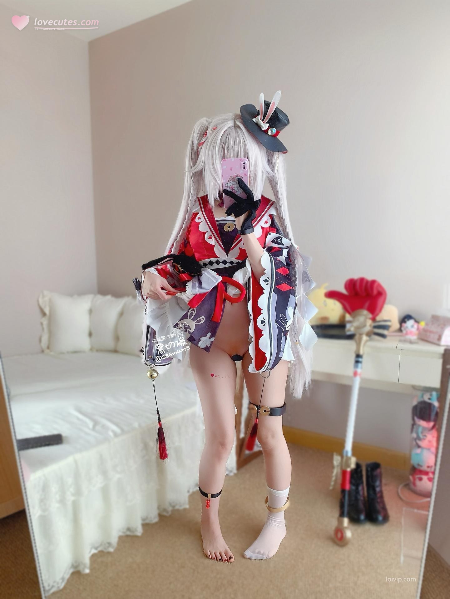 [Cosplay] Cookie Soft Fufu bộ ảnh cosplay, leg-focused poses, video extras 34P7V